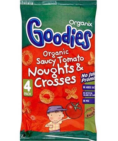 Organix Goodies Organic Saucy Tomato Noughts & Crosses 12mth+ (4x15g) - Pack of 6
