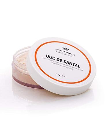 Traditional Shaving Soap for Men - Duc de Santal | Smooth Lather Long-Lasting Scent | Artisan Triple Milled Canadian Soap (114g - Buy Online on GoSupps.com