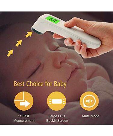 Survl Digital Infrared Forehead Thermometer - Non-Contact for Baby, Kids, & Adults - Instant Reading with Fever Alarm - Buy Online on GoSupps.com