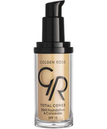Golden Rose - Total Cover 2in1 Foundation & Concealer - 03 - ALMOND - Buy Online on GoSupps.com