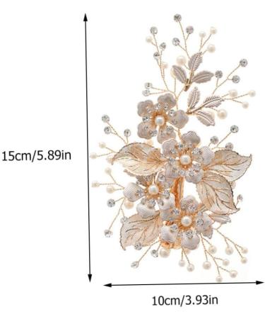 FRCOLOR Flower Leaf Hairpin Hair Accessory for Women Bobby Pin Hair Clips Womens Barrettes for Hair Bobby Clip Hair Cutting Guide Tool Crystal Headpiece Rhinestone Headgear Miss To Weave - Buy Online on GoSupps.com