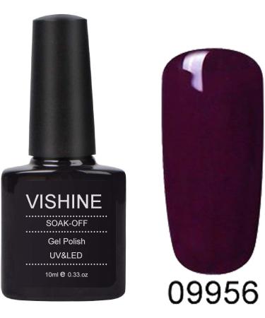 Vishine Varnish Gel Nail Polish Soak Off UV LED Nail Art Manicure 10ml Purple Brown (09956) #09956 - Buy Online on GoSupps.com
