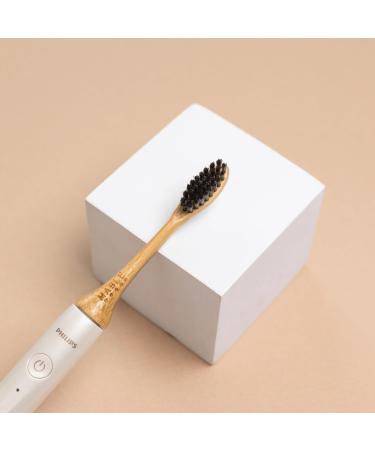 MABLE Bamboo Electric Toothbrush Heads | Compatible with Philips One | 4 Soft Plant-Based Replacement Heads for Adults - Buy Online on GoSupps.com