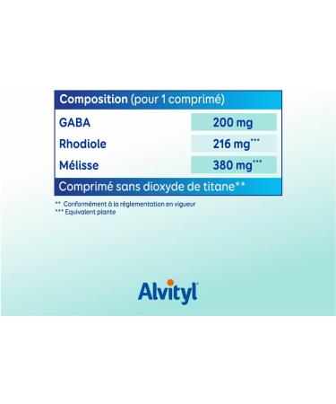 Alvityl Phytostress GABA + Rhodiola + Melissa Promotes Stress Resistance Helps Reduce Irritability 28 Days From 12 Years Dietary Supplement - Buy Online on GoSupps.com