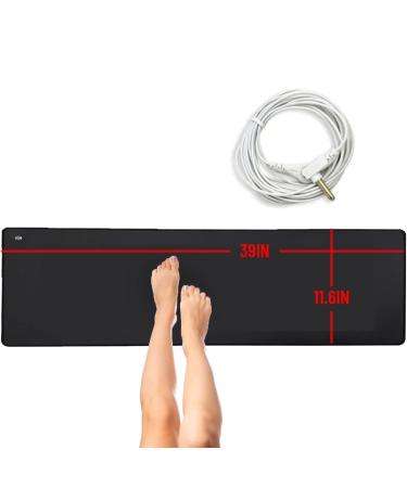 Equipment mat to improve sleep ground pad for health grounding bed mat with ground cord for better work 11.6*39 inch