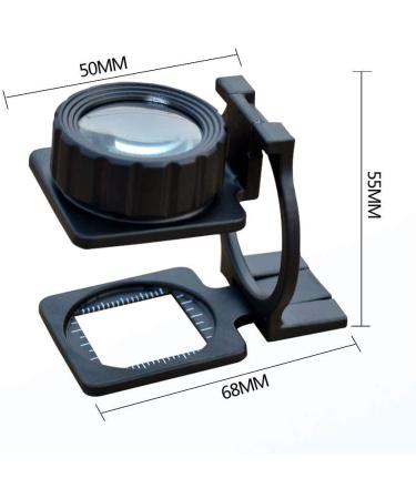 Magnifier Scale Glass 10x Latitude and Longitude Density Mirror to See Dot Textile Fabric Professional Inspection High Desk Magnifier Good Times - Buy Online on GoSupps.com