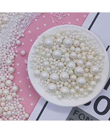 Edible Pearl Sugar Sprinkles White Candy 120g/ 4.2oz Baking Edible Cake Decorations Cupcake Toppers Cookie Decorating Ice Cream Toppings Celebrations Shaker Jar Wedding Shower Party Chirstmas Supplies A white - Buy Online on GoSupps.com