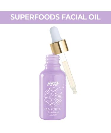 Nykaa Naturals Skin Potion Superfoods Facial Oil - Hydrating & Fortifying Face Oil for Dry Skin - Clear Clogged Pores - 1 oz International Shipping - Buy Online on GoSupps.com