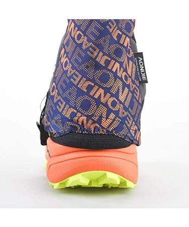 1 Pair Low Trail Running Gaiters | Sandproof Ankle Gaiters for Outdoor Activities | Lightweight Protective Reflective Shoe Covers | Ideal for Hiking, Walking, Marathon | Black Orange - Buy Online on GoSupps.com