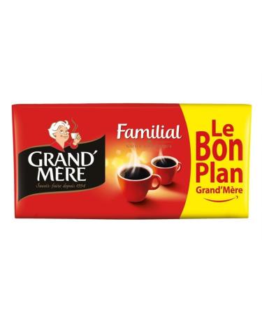 G n rique GRAND'MERE - Grand'm re Ground Family Coffee - Great Deal - 1kg - Pack of 3 - Sold as a Set