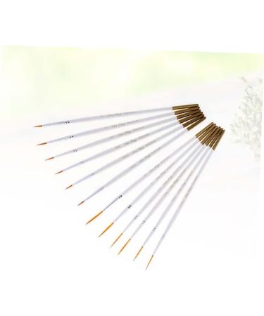 FOMIYES 2 Set Craft Fine Detail Brush Painting Small Detail Paint Brush Watercolor Paint Watercolor Miniature Paint Kids Coating Acrylic Child White Bamboo - Buy Online on GoSupps.com