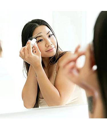 ANHOME Step Brow Stamp & Eyebrow Stencil Kit - Dark Brown, Long-Lasting & Waterproof 7-Piece Set - Buy Online on GoSupps.com