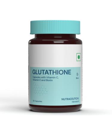 Glutathione with for Skin Glow and Hydration 30 Veg Capsules
