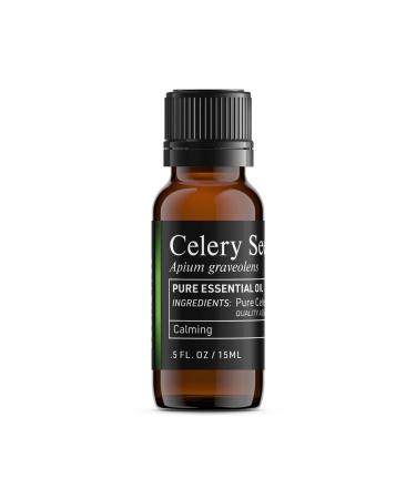 100% Pure Essential Oil - Batch Tested & Third Party Verified - Premium Quality You Can Trust (0.5 Fl Oz) (Celery Seed)