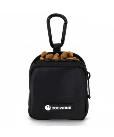 Coowone waterproof treat for dogs treats for dog training integrated feces bag dispenser adjustable shoulder bag (BLK) - Buy Online on GoSupps.com