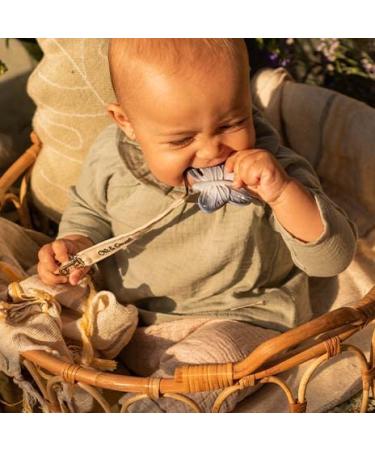 Oli & Carol Mini Teething Ring for Babies - Butterfly Blue | Safe & Stylish Soothing Toy - Buy Online on GoSupps.com