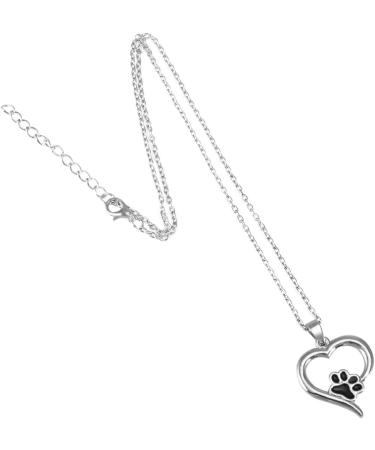 Toddmomy Sterling Silver Dog Necklace with Paw Print - Pet Trailer Charm Jewelry - Buy Online on GoSupps.com