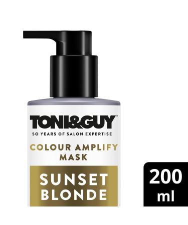 Toni & Guy Sunset Blonde Color Amplify Hair Mask 200ml - Argan Oil & UV Filter - Temporary Color Pigments for Radiant Hair - Buy Online on GoSupps.com