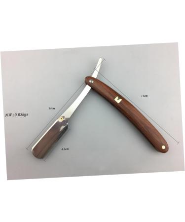Minkissy Double Foldable Razor for Men - Safe Metal Hand Shaving Tool & Wooden Cutlery Holder | International Shipping Available - Buy Online on GoSupps.com