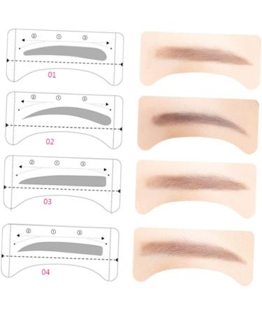  Beatifufu 12 Pieces 48 Eyebrow Grooming Stencils Eyebrow Stencils Beginner Eyebrow Sticker DIY Eyebrow Card Eyebrow Pencil Eyebrow Trimmer - Buy Online on GoSupps.com