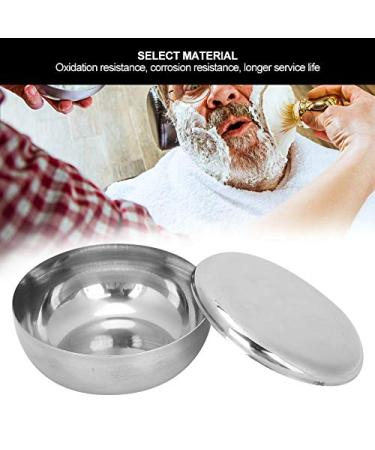 Men's Beard Shaving Bowl | Stainless Steel Soap Foam Cup & Dish with Lid for Perfect Shaving Care - Buy Online on GoSupps.com