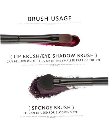 Premium Black Eye Shadow Brush | Versatile Eyeshadow Sponge Applicator for Flawless Makeup - Buy Online on GoSupps.com