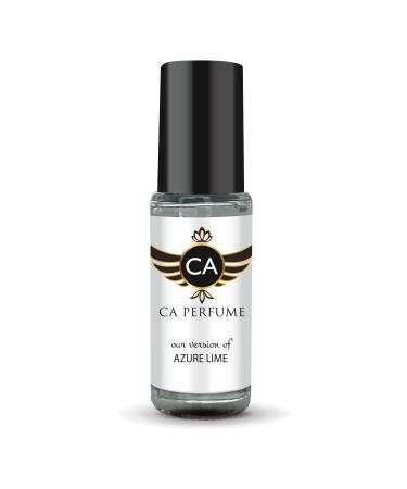 CA Perfume Impression of Tom F Azure Lime For Women Replica Fragrance Body Oil Dupes Alcohol-Free Aromatherapy Sample Travel Size Concentrated Long Lasting Attar Roll-On 0.14 Fl Oz/4ml-X1