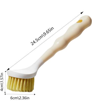 Long Handle Dish Brush - Long Handle Pan Brush Long Handle Pan Sisal Brush Design Strong Decontamination Wear-Resistant for Barbecue Tool Khaki - Buy Online on GoSupps.com