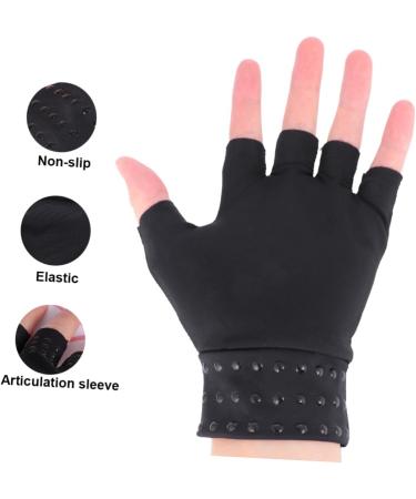 Mobestech Fingerless Work Gloves - Protective Gloves for Typing & Tendonitis Relief | Hand Support & Comfort - Buy Online on GoSupps.com