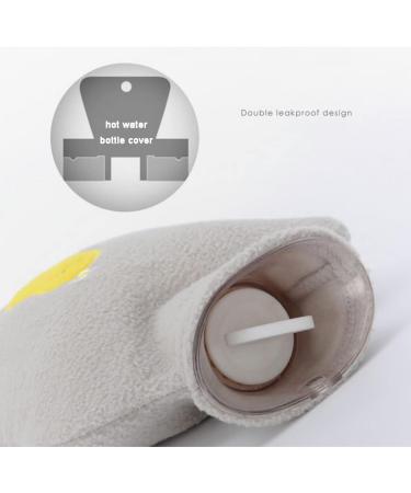 Maies Small Gray Hot Water Bottle - Leakproof Soft Cover for Hot/Cold Therapy Portable Pain Relief & Comfort - Buy Online on GoSupps.com