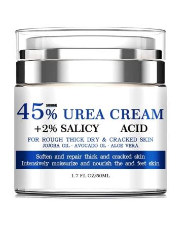 45% Urea Foot Cream - Moisturizing Cracked Heel Repair Cream for Feet and Hand - Callus Remover for Cracked Heels and Dry Skin Rough Skin - Hard Skin Remover for Hand and Foot Care
