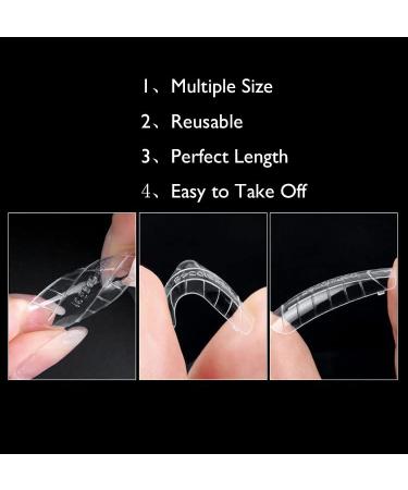 120pcs Poly Nail Extension Forms - Full Cover Dual Tips for Acrylic & Poly Gel Manicures - Buy Online on GoSupps.com