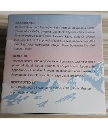 Premium Himalayan Salt Body Scrub with Lychee Oil Natural Exfoliating Salt Scrub for Acne Cellulite Deep Cleansing Scars Wrinkles Exfoliate and Moisturize Skin - Buy Online on GoSupps.com