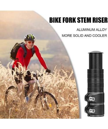 Emoly Bike Fork Stem Extender | MTB Handlebar Riser | Aluminum Alloy Head Up Adapter | Mountain Bike Road BMX | Extended Edition (Black) - Buy Online on GoSupps.com