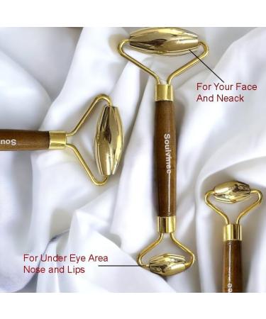 Buy Bronze Kansa Metal Face Roller Massage Tool - Enhance Skin Wellness | Fast International Shipping - Buy Online on GoSupps.com