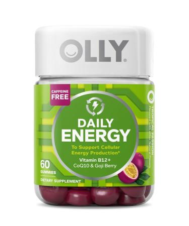 OLLY Gummy Active Immunity+Elderberry 45 Gummies Berry Flavor & Daily Energy Gummy Tropical Flavor 60 Count