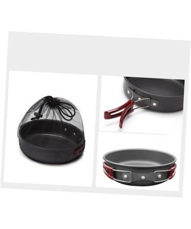 Milisten Blackwel Camping Frying Pan BBQ Pans Blackw Sandwiches Black-ish Blacw Frying Pan for Home Sandwichera Blackl Pancit Camping Griddle Household Pans Blackh Camping Pot Fold Outdoor - Buy Online on GoSupps.com
