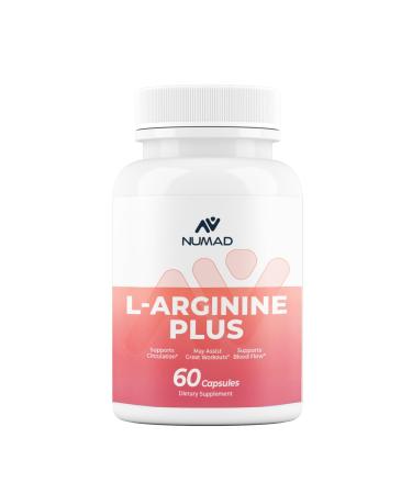 NUMAD L-Arginine + L-Citrulline Complex 1200mg per Serving 60 Capsules