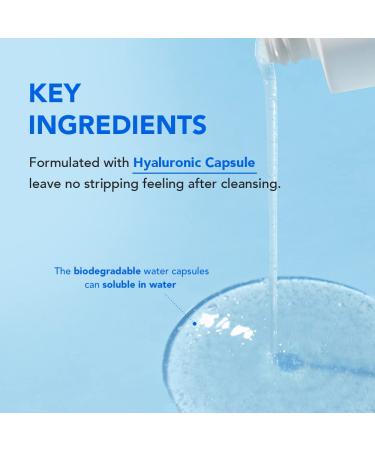 SKIN&LAB Hybarrier Hyaluronic Capsule Cleanser - Daily Gel Cleanser for All Skin Types | Infused with Hyaluronic Capsule & Hyaldeca Complex | 6.76 fl. oz | International Shipping Available - Buy Online on GoSupps.com