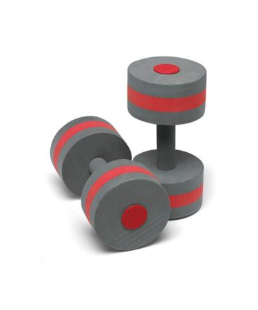 Speedo Unisex Swim Aqua Fitness Barbell , Charcoal/Red