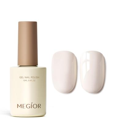 MEGIOR Milkshake Gel Nail Polish 15ml Gel Polish High Gloss Soak Off UV LED Nail Gel Polish for Nail Art Manicure Salon DIY Home Gift for Girls