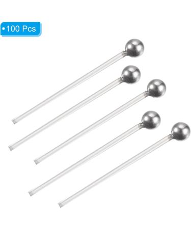 100pcs 15mm Silver Plated Ball Head Pins - 22 Gauge Brass Round Head Pins for DIY Jewelry Making - Buy Online on GoSupps.com