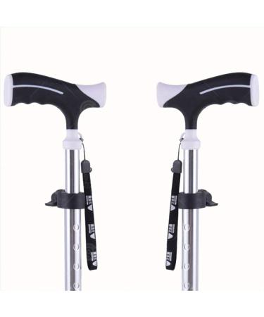 Aluminum Alloy Old Man Crutches LED Lamp Four Feet Multi-Purpose Elderly Crutches Ergonomic Cane Non-Slip Forearm Crutches Metal Cane Adjustable Walker Everything is fine - Buy Online on GoSupps.com