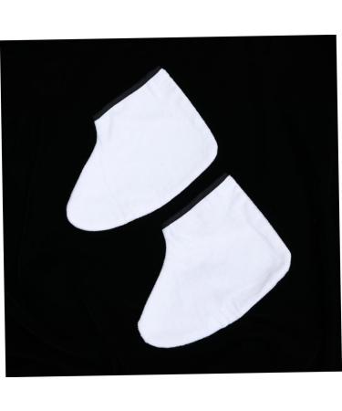minkissy 1 Pair Wax Foot Wrap Wax Mittens Wax Bath Booties Paraffin Foot Liners Feet Spa Cover Paraffin Foot Covers Paraffin Foot Wax Spa Gloves Wax Sock Wax Foot Cover Mask Foot Bath White - Buy Online on GoSupps.com