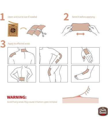 Porous Capsicum Plaster Pain Patch by Chilli Brand - 2 Packs (3.4 x 4.5 inches) - Buy Online on GoSupps.com