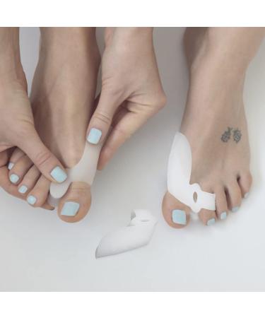 4 Pairs Silicone Toe Separator & Hammer Toe Corrector Set - Bunion Relief - Buy Online on GoSupps.com