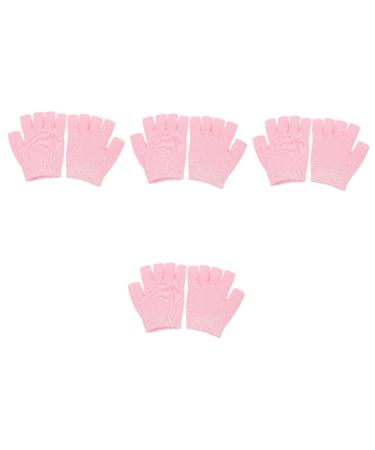 POPETPOP 4 Pairs Gel Moisturizing Gloves Dry Hand Gloves Retaining Gloves Metal Hairpin Stick Tiaras for Girls Heated Gloves to Sleep Dipping Man Pink Moisturizing Lotion