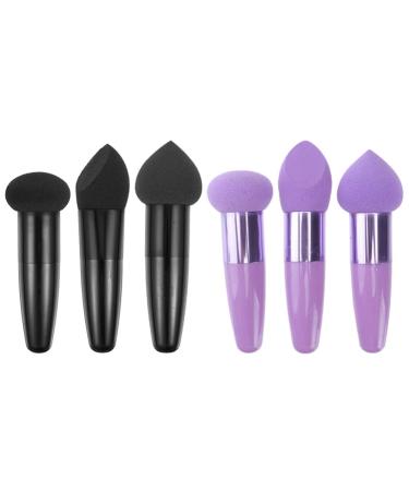 Beaupretty 6pcs Mushroom Beauty Pencil Wet Dry Makeup Pens Dry Wet Cosmetic Brush Makeup Sponge Pens Cosmetic Tools Women s Suits Makeup Brush Pen Emulsion Concealer Beauty Powder Travel