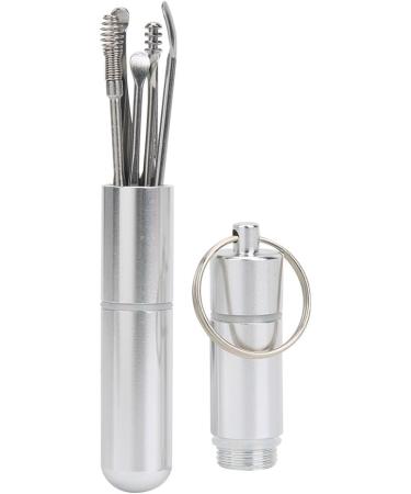 Tgoon Ear Wax Spoon - Portable Stainless Steel Ear Pick for Earwax Removal | Vintage Design | Keychain Hanging | 10x2x2 Curette - Buy Online on GoSupps.com