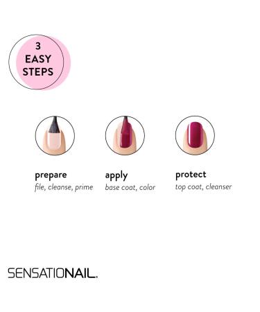 SensatioNail Base and Top Coat Gel Polish Refill Kit - Black - 4 Piece Set - Buy Online on GoSupps.com